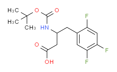 CAS No. 1620129-74-9, 3-[(2-methylpropan-2-yl)oxycarbonylamino]-4-(2,4,5-trifluorophenyl)butanoic acid