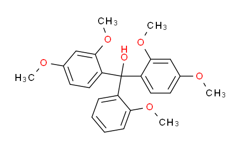 CAS No. 1755-51-7, bis(2,4-dimethoxyphenyl)-(2-methoxyphenyl)methanol