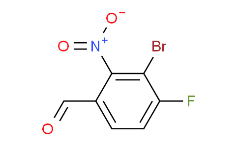 CAS No. 1807192-88-6, 3-bromo-4-fluoro-2-nitrobenzaldehyde