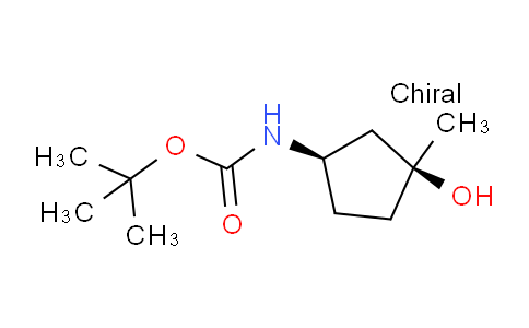 CAS No. 1932125-50-2, tert-butyl N-[(1R,3S)-3-hydroxy-3-methylcyclopentyl]carbamate
