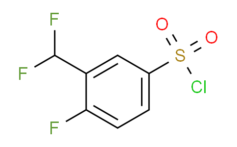 CAS No. 2091597-77-0, 3-(difluoromethyl)-4-fluorobenzenesulfonyl chloride