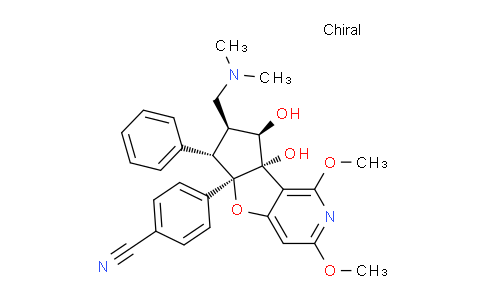 CAS No. 2098191-53-6, 4-[(2S,3R,4S,5S,6R)-4-[(dimethylamino)methyl]-2,3-dihydroxy-10,12-dimethoxy-5-phenyl-7-oxa-11-azatricyclo[6.4.0.02,6]dodeca-1(12),8,10-trien-6-yl]benzonitrile