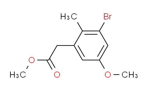 CAS No. 2112410-38-3, methyl 2-(3-bromo-5-methoxy-2-methylphenyl)acetate