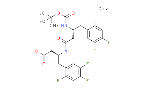 CAS No. 2379621-81-3, (3R)-3-[[(3R)-3-[(2-methylpropan-2-yl)oxycarbonylamino]-4-(2,4,5-trifluorophenyl)butanoyl]amino]-4-(2,4,5-trifluorophenyl)butanoic acid