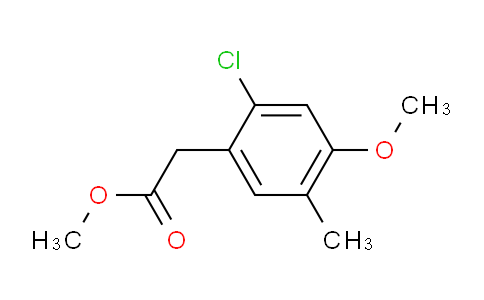 CAS No. 2384713-15-7, methyl 2-(2-chloro-4-methoxy-5-methylphenyl)acetate