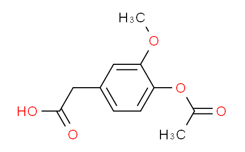 CAS No. 5447-38-1, 2-(4-acetyloxy-3-methoxyphenyl)acetic acid