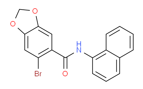 CAS No. 55171-63-6, 6-bromo-N-naphthalen-1-yl-1,3-benzodioxole-5-carboxamide