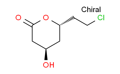 CAS No. 682356-83-8, 2H-Pyran-2-one, 6-(2-chloroethyl)tetrahydro-4-hydroxy-, (4R,6S)-