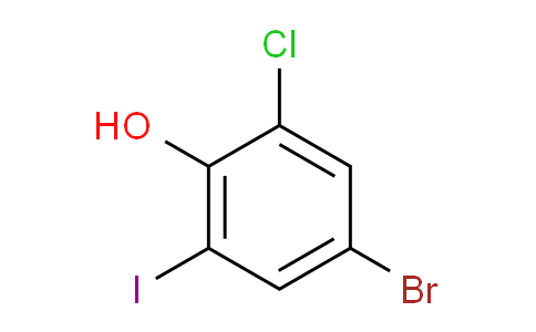 CAS No. 858855-18-2, 4-bromo-2-chloro-6-iodophenol