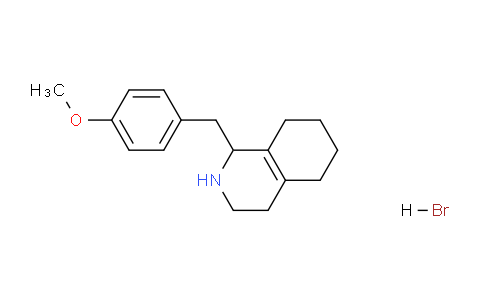 CAS No. 93477-35-1, (+/-)-1-(4-methoxybenzyl)-1,2,3,4,5,6,7,8-octahydroisoquinoline hydrobromide