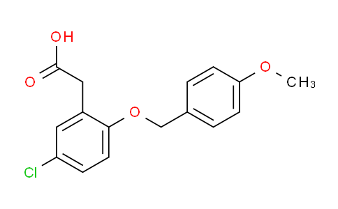 CAS No. 2367002-58-0, Benzeneacetic acid, 5-chloro-2-[(4-methoxyphenyl)methoxy]-