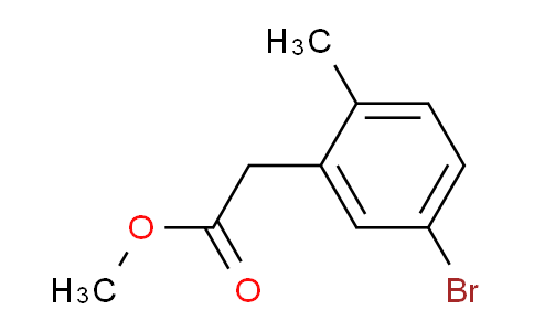 CAS No. 845893-59-6, methyl 2-(5-bromo-2-methylphenyl)acetate