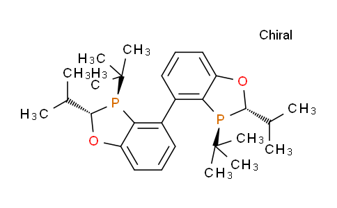 CAS No. 2207601-12-3, (2S,2'S,3S,3'S)-3,3'-di-tert-butyl-2,2'-diisopropyl- 2,2',3,3'-tetrahydro-4,4'- bibenzo[d][1,3]oxaphosphol e