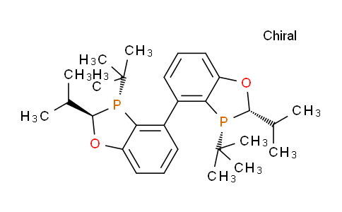CAS No. 2214207-75-5, (2R,2'S,3R,3'R)-3,3'-di-tert-butyl-2,2'-diisopropyl- 2,2',3,3'-tetrahydro-4,4'- bibenzo[d][1,3]oxaphosphol e