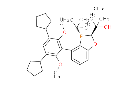 CAS No. 2416226-68-9, 2-((2S,3S)-3-(tert-butyl)-4- (3,5-dicyclopentyl-2,6- dimethoxyphenyl)-2,3- dihydrobenzo[d][1,3]oxaph osphol-2-yl)propan-2-ol