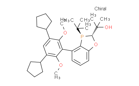 CAS No. 2416226-97-4, 2-((2R,3R)-3-(tert-butyl)-4- (3,5-dicyclopentyl-2,6- dimethoxyphenyl)-2,3- dihydrobenzo[d][1,3]oxaph osphol-2-yl)propan-2-ol