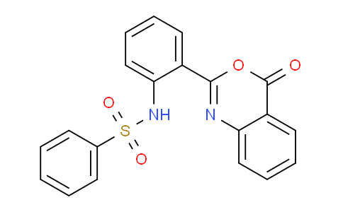CAS No. 10128-51-5, N-[2-(4-oxo-3,1-benzoxazin-2-yl)phenyl]benzenesulfonamide