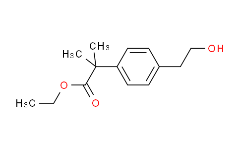 CAS No. 1181267-31-1, 2-methyl-2-(4-(2-hydroxyethyl)phenyl)propionic acid ethyl ester