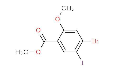 CAS No. 1545910-86-8, 4-Bromo-5-iodo-2-methoxy-benzoic acid methyl ester