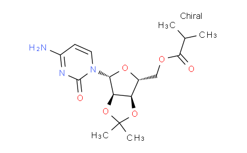 CAS No. 1686124-74-2, Cytidine, 2′,3′-O-(1-methylethylidene)-, 5′-(2-methylpropanoate)