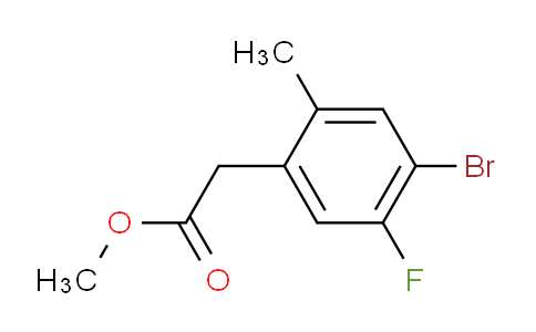 CAS No. 2092178-86-2, methyl 2-(4-bromo-5-fluoro-2-methylphenyl)acetate
