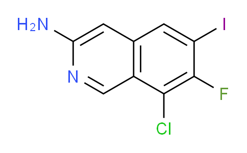 CAS No. 2246363-09-5, 8-Chloro-7-fluoro-6-iodoisoquinolin-3-amine