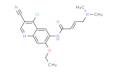 CAS No. 848133-88-0, (E)-N-(4-chloro-3-cyano-7-ethoxyquinolin-6-yl)-4-(dimethylamino)but-2-enamide