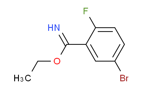 CAS No. 1260740-28-0, ethyl 5-bromo-2-fluorobenzimidate
