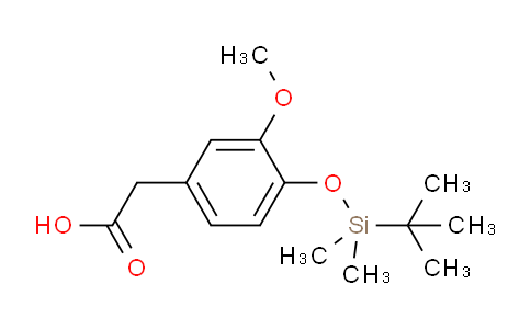 CAS No. 1344662-01-6, 2-[4-[tert-butyl(dimethyl)silyl]oxy-3-methoxyphenyl]acetic acid