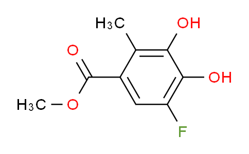 CAS No. 1809337-19-6, Benzoic acid, 5-fluoro-3,4-dihydroxy-2-methyl-, methyl ester