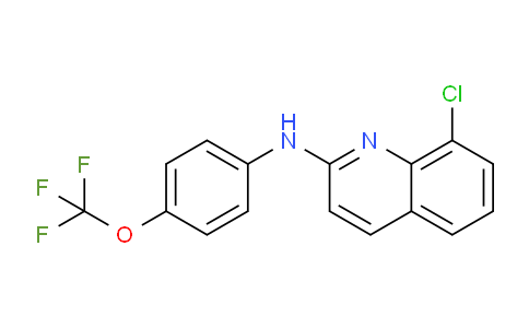 CAS No. 1258453-75-6, 8-chloro-N-[4-(trifluoromethoxy)phenyl]quinolin-2-amine