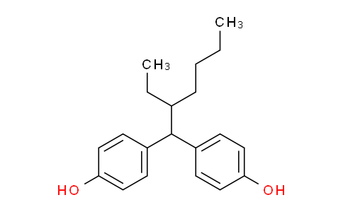 CAS No. 74462-02-5, 4-[2-ethyl-1-(4-hydroxyphenyl)hexyl]phenol
