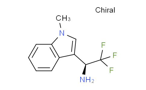 CAS No. 1270095-40-3, (1S)-2,2,2-Trifluoro-1-(1-methyl-1H-indol-3-yl)ethan-1-amine