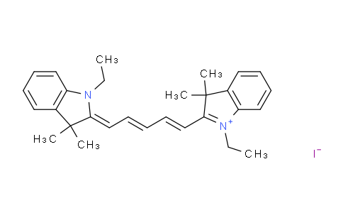 CAS No. 17094-16-5, 1-Ethyl-2-(5-(1-ethyl-3,3-dimethylindolin-2-ylidene)penta-1,3-dien-1-yl)-3,3-dimethyl-3H-indol-1-ium iodide