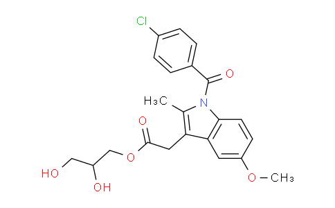 CAS No. 71848-87-8, 2,3-Dihydroxypropyl 2-(1-(4-chlorobenzoyl)-5-methoxy-2-methyl-1H-indol-3-yl)acetate