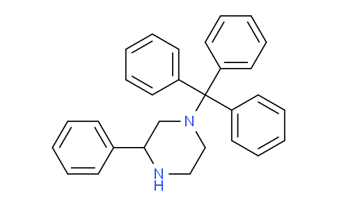 CAS No. 912763-28-1, 3-Phenyl-1-(triphenylmethyl)piperazine