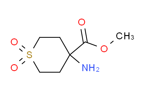 CAS No. 887245-52-5, methyl 4-amino-1,1-dioxo-1λ⁶-thiane-4-carboxylate