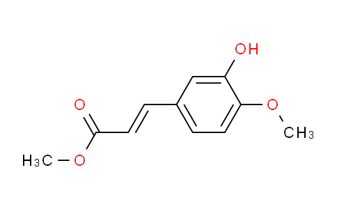 CAS No. 97966-29-5, 3-(3-Hydroxy-4-methoxyphenyl)-2-propenoic acid methyl ester
