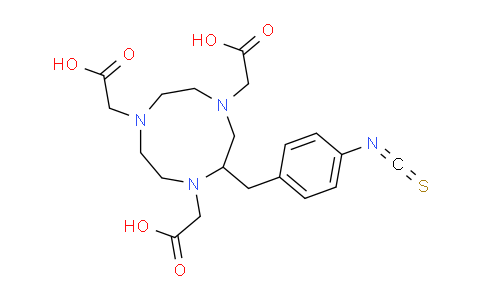CAS No. 147597-66-8, 2-[4,7-bis(carboxymethyl)-5-[(4-isothiocyanatophenyl)methyl]-1,4,7-triazonan-1-yl]acetic acid