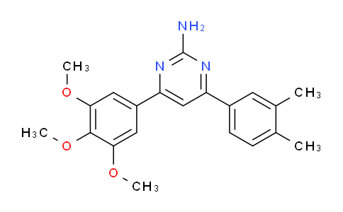 CAS No. 1354925-27-1, 4-(3,4-Dimethylphenyl)-6-(3,4,5-trimethoxyphenyl)pyrimidin-2-amine