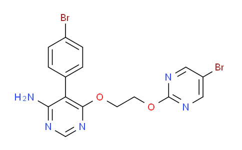 CAS No. 1433875-21-8, 5-(4-bromophenyl)-6-[2-(5-bromopyrimidin-2-yl)oxyethoxy]pyrimidin-4-amine