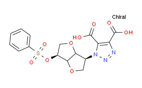 CAS No. 1276015-72-5, 1-[(3S,6S)-6-[(Benzenesulfonyl)oxy]-hexahydrofuro[3,2-b]furan-3-yl]-1H-1,2,3-triazole-4,5-dicarboxylic acid