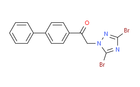 CAS No. 1240571-64-5, 1-{[1,1'-Biphenyl]-4-yl}-2-(3,5-dibromo-1H-1,2,4-triazol-1-yl)ethan-1-one