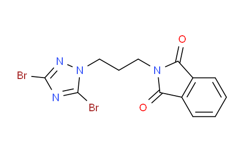 CAS No. 1240571-85-0, 2-[3-(3,5-Dibromo-1H-1,2,4-triazol-1-yl)propyl]-2,3-dihydro-1H-isoindole-1,3-dione