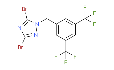 CAS No. 1240568-76-6, 1-{[3,5-Bis(trifluoromethyl)phenyl]methyl}-3,5-dibromo-1h-1,2,4-triazole