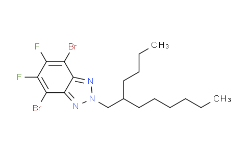 CAS No. 1283099-24-0, 4,7-Dibromo-2-(2-butyloctyl)-5,6-difluoro-2H-benzo[d][1,2,3]triazole