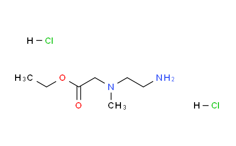CAS No. 1708975-40-9, ethyl 2-[2-aminoethyl(methyl)amino]acetate;dihydrochloride
