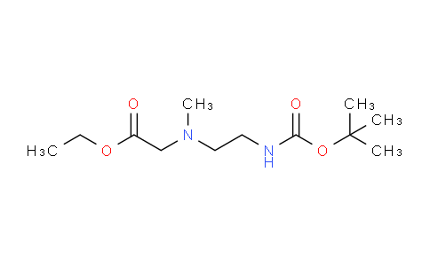 CAS No. 1431789-90-0, ethyl 2-[methyl-[2-[(2-methylpropan-2-yl)oxycarbonylamino]ethyl]amino]acetate