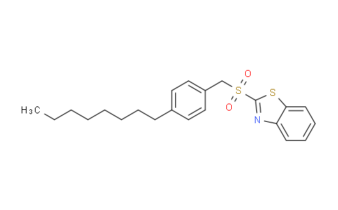 CAS No. 1313876-82-2, Benzothiazole, 2-[[(4-octylphenyl)methyl]sulfonyl]-