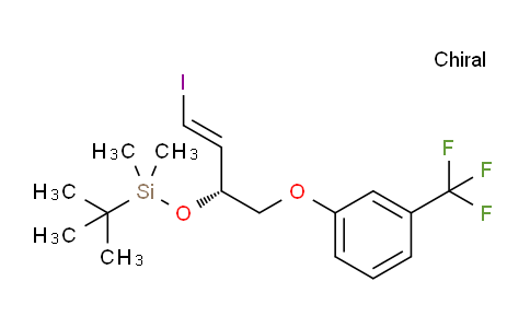 CAS No. 301533-90-4, (R,E)-tert-butyl((4-iodo-1-(3-(trifluoromethyl)phenoxy)but-3-en-2-yl)oxy)dimethylsilane